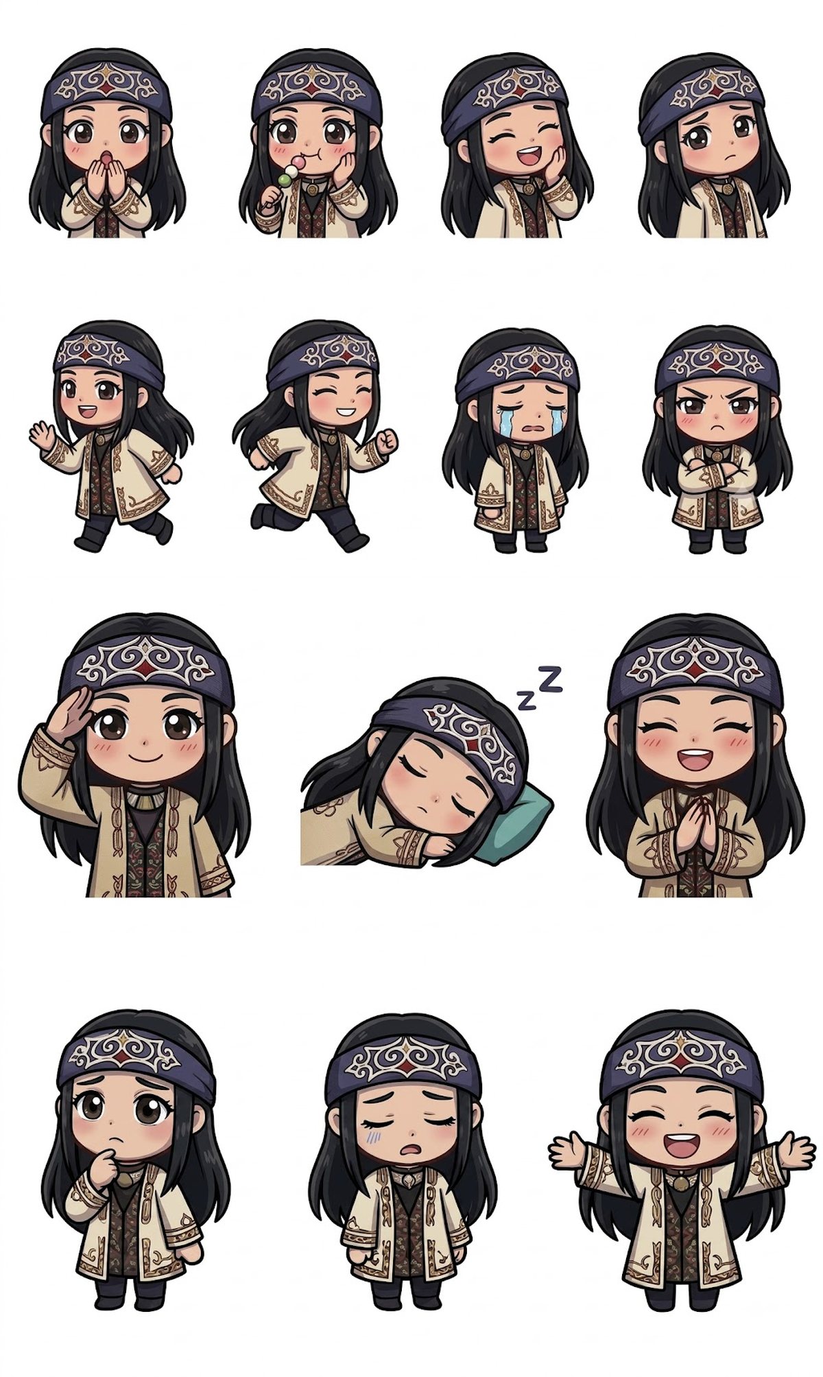 エカシナ キャラクターデザイン(2頭身版) / Ekashina character design